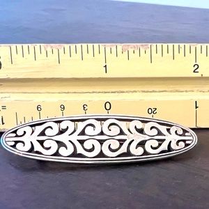 James Avery 2” Sterling Oval Pin